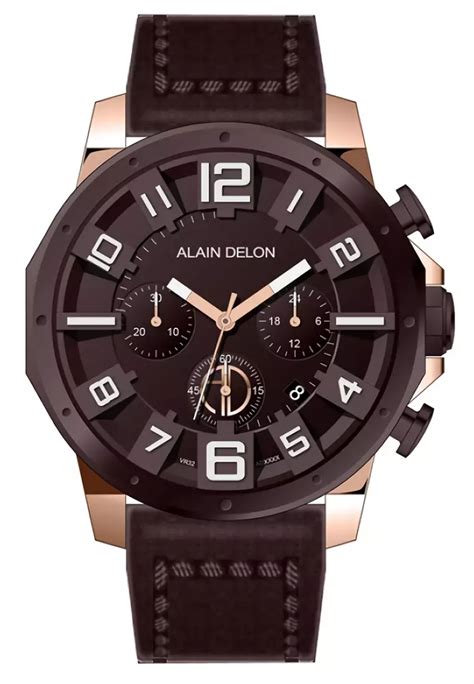 Jual Alain Delon Alain Delon Jam Tangan Pria Rosegold Brown