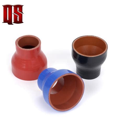 63mm 76mm Silicone Pipe Coupler Black 25 To 3 Inch 90 Degree Reducer Silicone Hose For