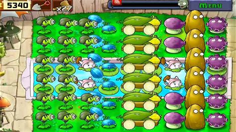 Plants Vs Zombies Last Stand Endless Gatling Pea Mushrooms