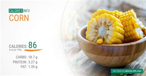 Corn Calories And Nutrition G