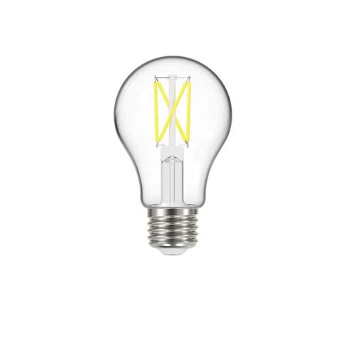 EcoSmart 60 Watt Equivalent A19 Dimmable Clear Glass Filament LED Light