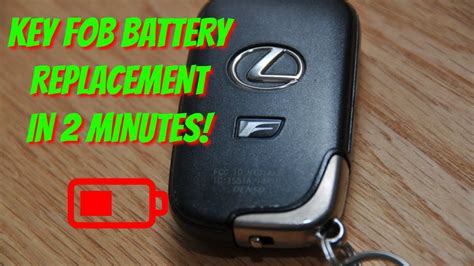 HOW To CHANGE Replace LEXUS Key FOB Battery In 2 Minutes YouTube