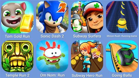 Tom Gold Run Sonic Dash 2 Subway Surfer Minion Rush Temple Run Om