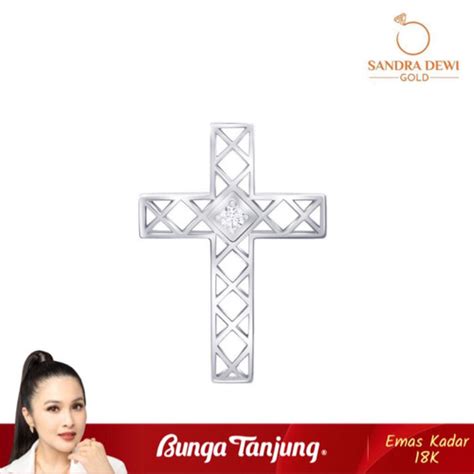 Promo LIONTIN HOLY GRACE 3 B SANDRA DEWI EMAS 18K BUNGA TANJUNG