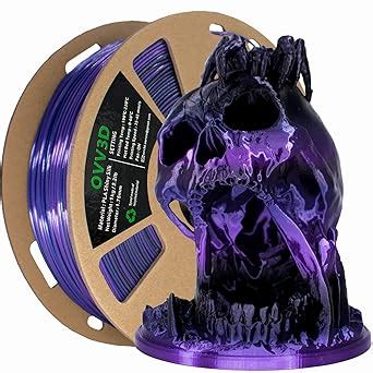 OVV3D PLA Filament 1 75mm 3D Printer Filament Silk Black Purple Color