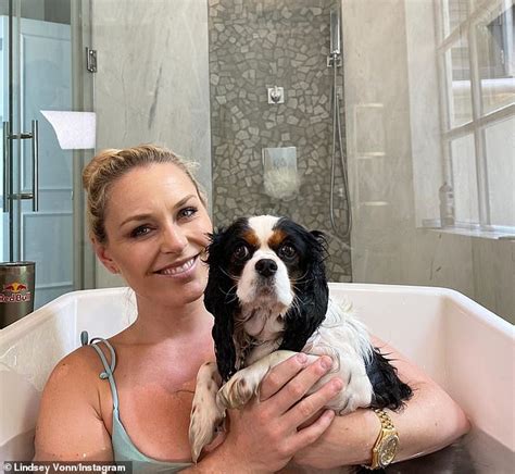 Lindsey Vonn Washes Her Car In A Bikini Daily Mail Online