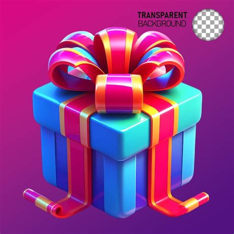 El Icono De Renderizaci N Psd D De La Caja De Regalos Aislado En El