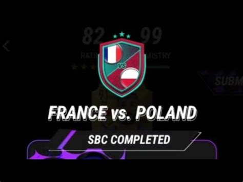 France Vs Poland Live Sbc Solution Madfut Youtube