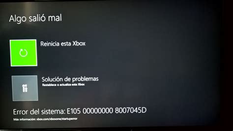 Xbox One Turns On But System Does Not Start Up Error E Microsoft