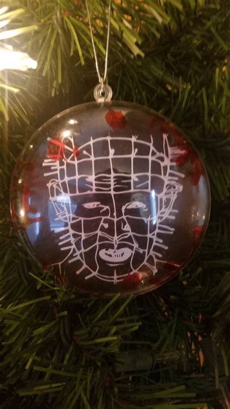 Pinhead Hellraiser Halloween Ornament Pinhead Hellraiser Etsy