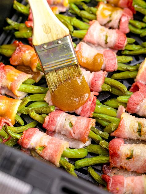 Bacon Wrapped Green Bean Bundles My Air Fryer Kitchen