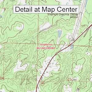 Amazon USGS Topographic Quadrangle Map Stephens Arkansas