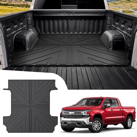 Truck Bed Mat For 2019 2024 Chevrolet Silverado GMC Sierra 1500 5 8ft