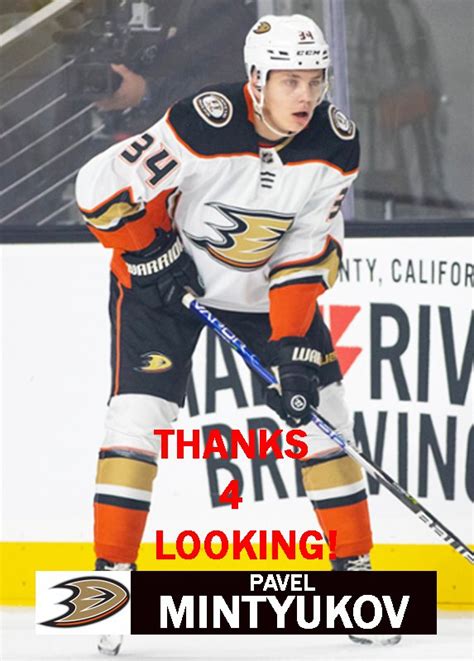 Pavel Mintyukov Anaheim Ducks Hockey Card