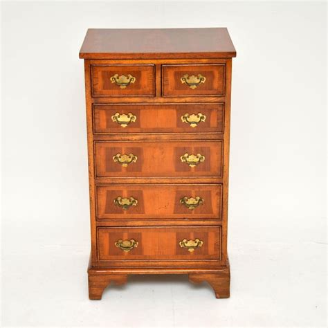 Antique Georgian Style Yew Wood Chest Of Drawers For Sale At 1stdibs