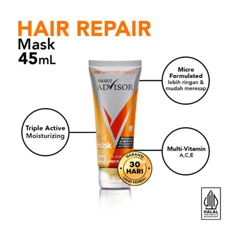 Makarizo Advisor Hair Repair Mask Tube 45ml Ukhti Osaka