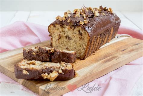 Bananenbrood Met Walnoot En Chocolade Voedsel Idee N Recepten Zonder