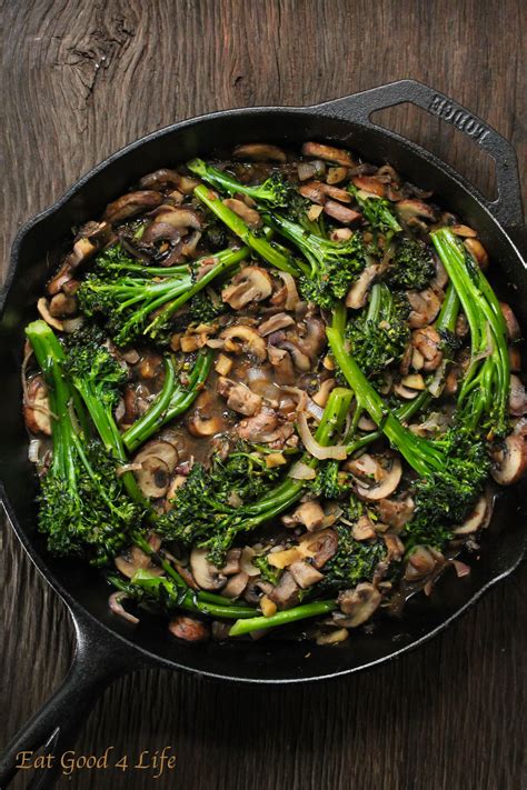 Broccolini And Mushroom Stir Fry