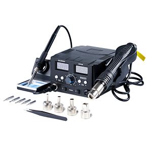 CREWORKS Soldering Rework Station With Hot Air Heat Gun 750W 2 In 1