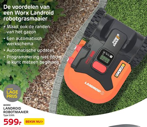 Worx Landroid Robotmaaier Type S300 Aanbieding Bij Praxis