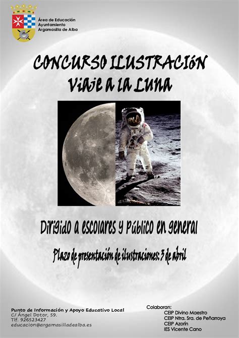 Concurso ilustración Viaje a la luna Ayuntamiento de Argamasilla de