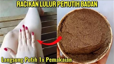 Cara Membuat Lulur Untuk Memutihkan Badan Pakai Bahan Dapur Bikin