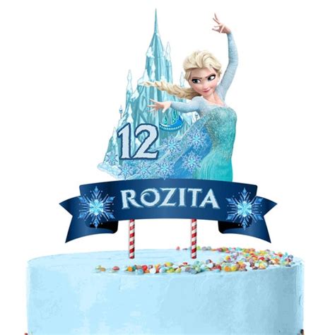 Frozen Inspired Cake Topper Etsy