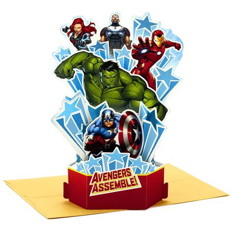 Avengers Happy Birthday Card