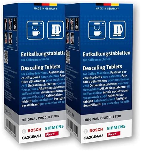 Descaling Tablets For Coffee Machines For Bosch Siemens Neff