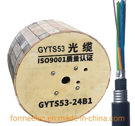 Outdoor Underground Optical Fiber Cable GYTA53 24 Core Single Mode