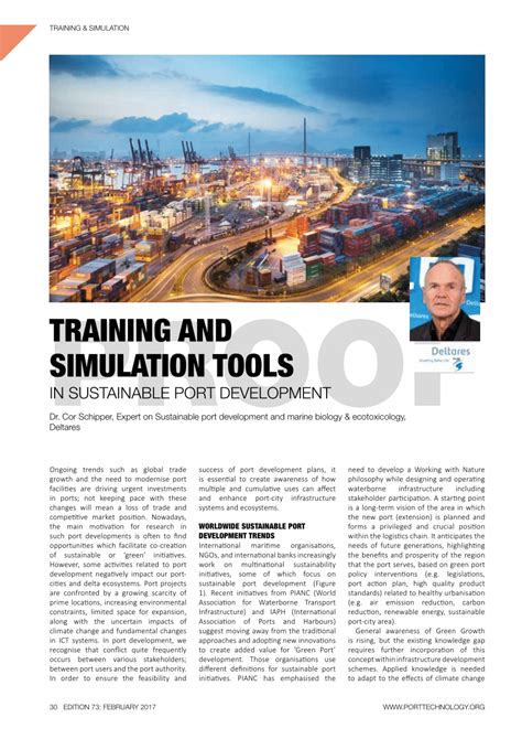 PDF Training And Simulation Tools In Sustainable Port Development