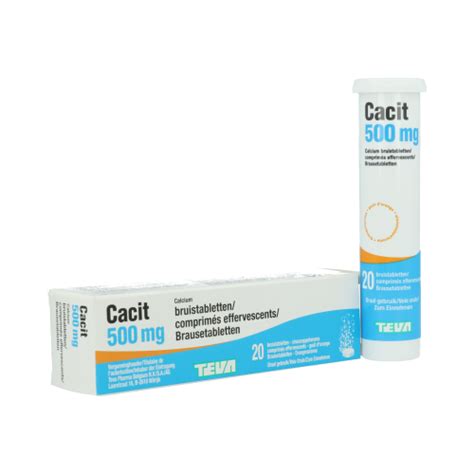 Cacit 500 Mg 20 Comprimés Pharmamarket