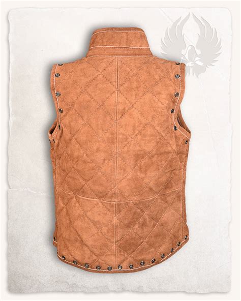 Arthur Gambeson Vest Suede Light Brown Kamizelka Zamszowa