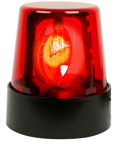 Red Police Beacon Light Halloween Prop