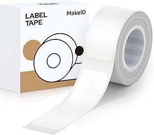 MakeID Ruban pour Étiqueteuse 16 mm x 4 m Compatible pour MakeID