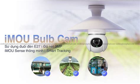 Camera Bóng Đèn IPC S6DP 3M0WEB 2K 3MP iMOU Viễn thông Hoàng Thạch