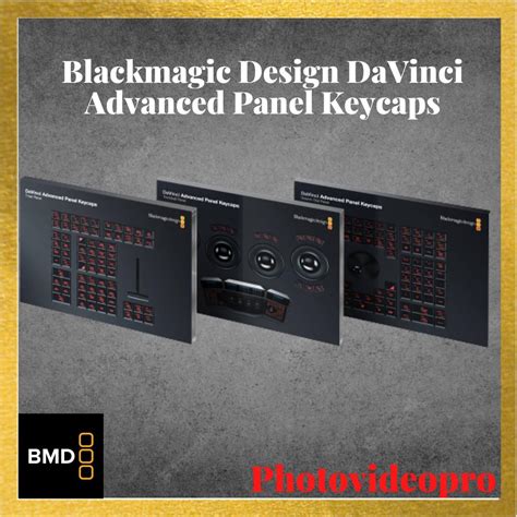 Blackmagic Design Davinci Advanced Panel Keycaps Photography Photography Accessories Lighting