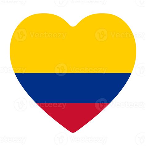 Bandera De Colombia En Diseño Forma Colombia Bandera 25862660 Png