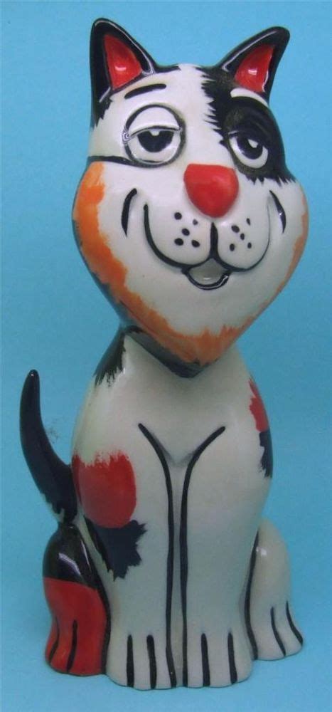 Lorna Bailey Hand Painted Comical Cat Painting Bailey Pottery