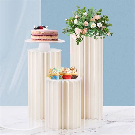 Meticuloso 3pcs Foldable Cardboard Centerpiece Display With 3pcs