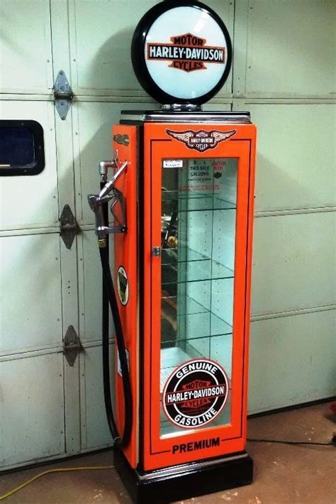 Beautiful Kustom Petro Display Cabinets Authentic Glass Globe Gas