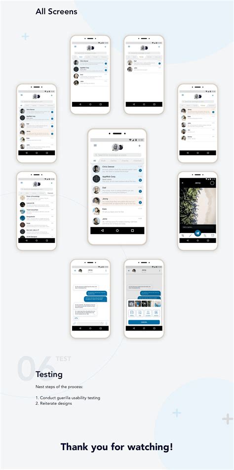 telegram uxui design behance