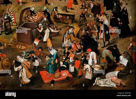 Le combat de Carnaval et Carême par Pieter II BRUEGHEL l ancien 1525