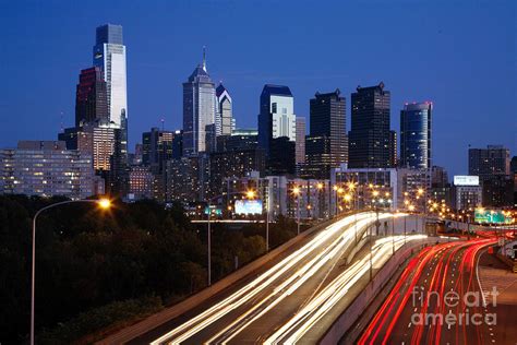 Philadelphia Skyline At Dusk Photograph By Bill Cobb