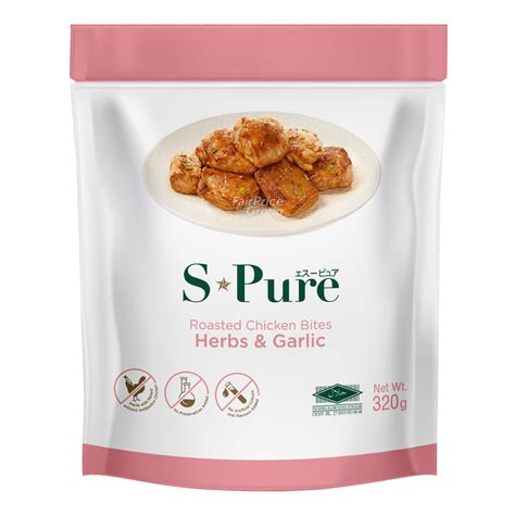 S Pure Roasted Chicken Bites Italian Herbs Garlic NTUC FairPrice