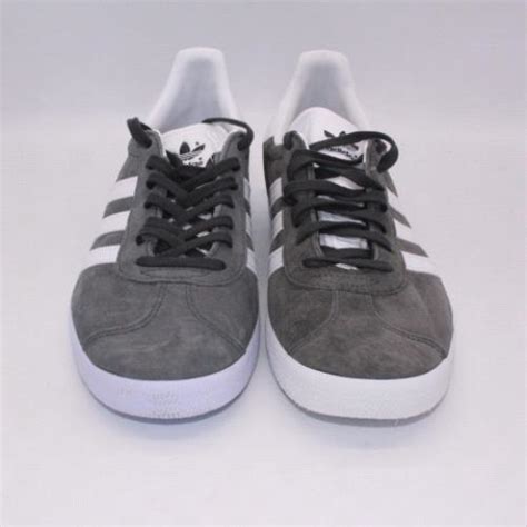 Mens Dark Grey Adidas Gazelle Trainers Schuh