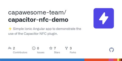 Github Capawesome Team Capacitor Nfc Demo Simple Ionic Angular