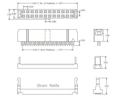 Conector Idc Para Cable Plano Mm Sku F Hubot