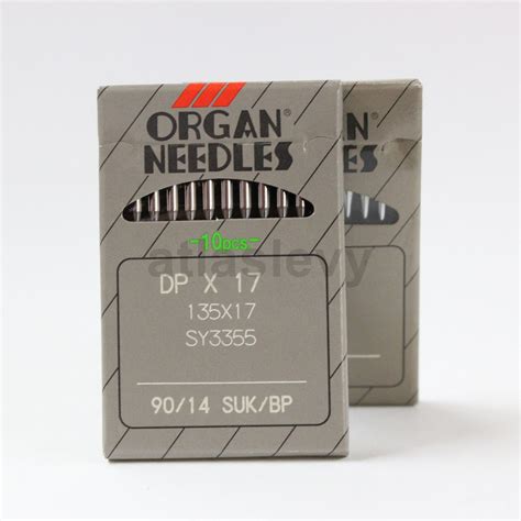 20 Organ Needles 135X17 DPX17 SY3355 2 Packs Of 10 Needles