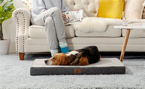 Bedsure Cama Perro Ortopédica Grande Colchón Perro Lavable con Funda